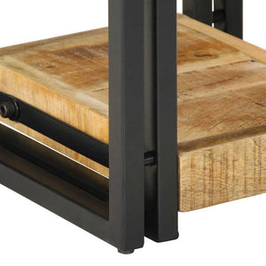 Κομοδίνο 2 pcs Καφέ 30 x 30 x 40 cm Μασίφ ξύλο μάνγκο - Pakobazaar