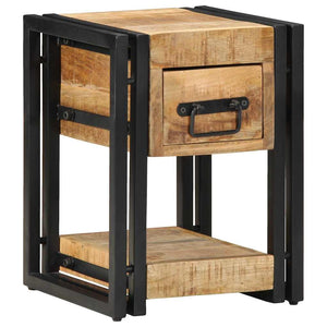 Κομοδίνο 2 pcs Καφέ 30 x 30 x 40 cm Μασίφ ξύλο μάνγκο - Pakobazaar