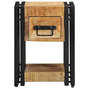 Κομοδίνο 2 pcs Καφέ 30 x 30 x 40 cm Μασίφ ξύλο μάνγκο - Pakobazaar