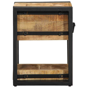 Κομοδίνο 2 pcs Καφέ 30 x 30 x 40 cm Μασίφ ξύλο μάνγκο - Pakobazaar