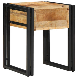 End Table Καφέ και Μαύρο 40 x 40 x 50 cm Στερεό ξύλο μάνγκο - Pakobazaar