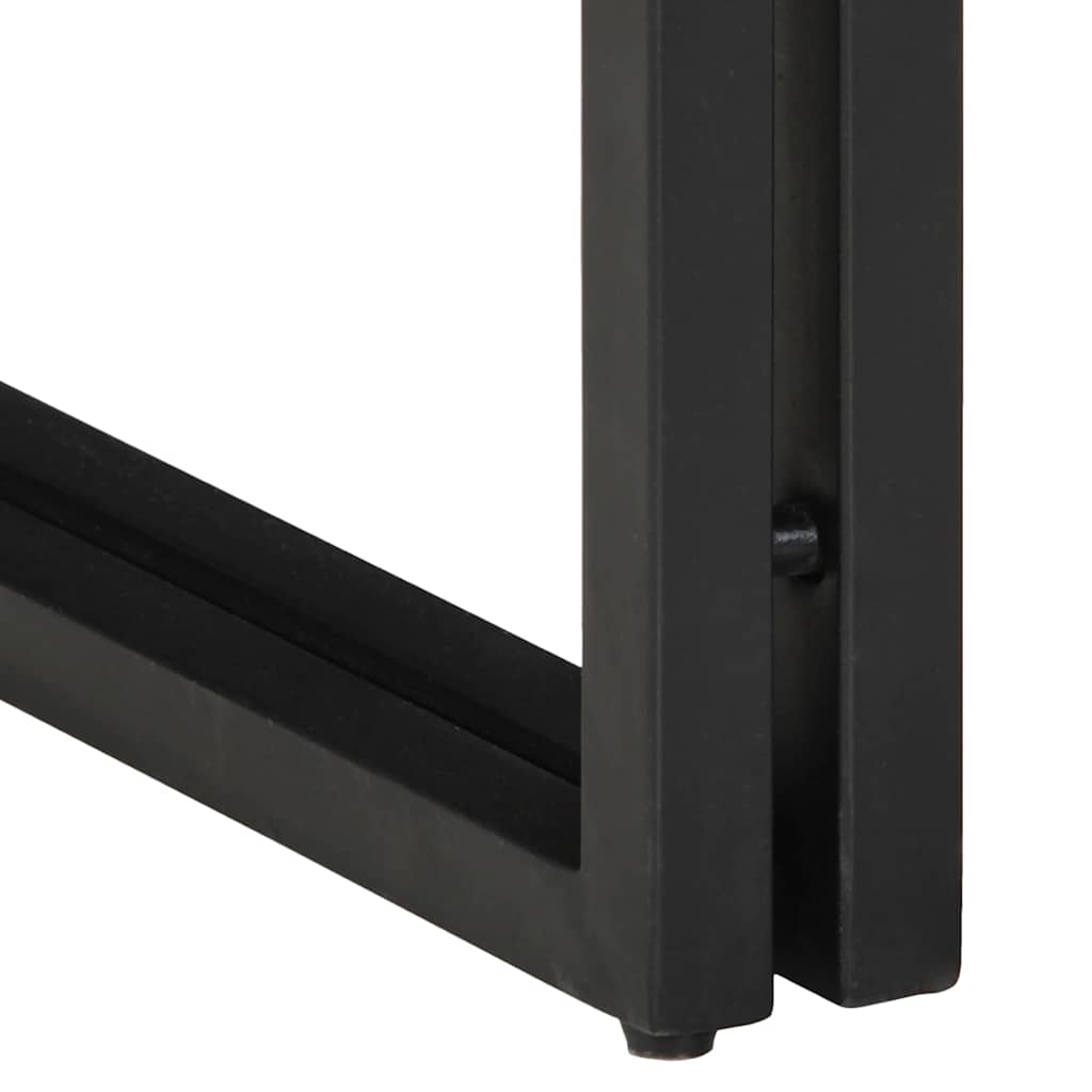 End Table Καφέ και Μαύρο 30 x 30 x 40 cm Στερεό ξύλο μάνγκο