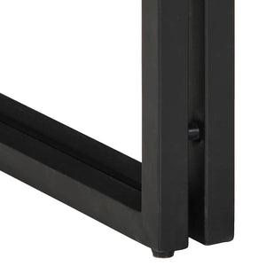 End Table Καφέ και Μαύρο 30 x 30 x 40 cm Στερεό ξύλο μάνγκο