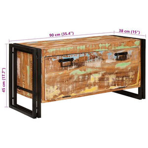 Ντουλάπα Παπουτσιών 90 x 38 x 45 εκ. Στερεό ανακτημένο ξύλο