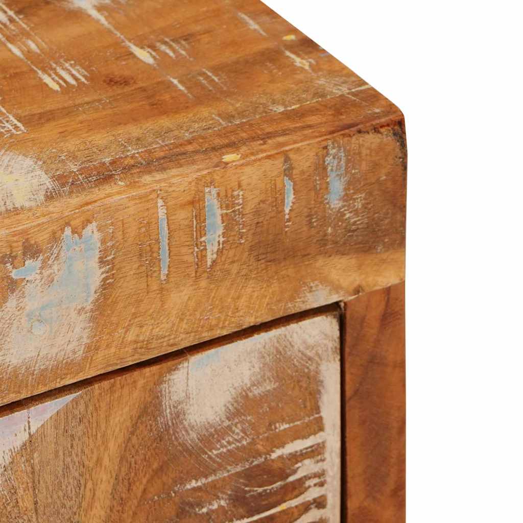 Κομοδίνο Καφέ 35 x 33 x 48 εκ Μασίφ ανακυκλωμένο ξύλο - Pakobazaar