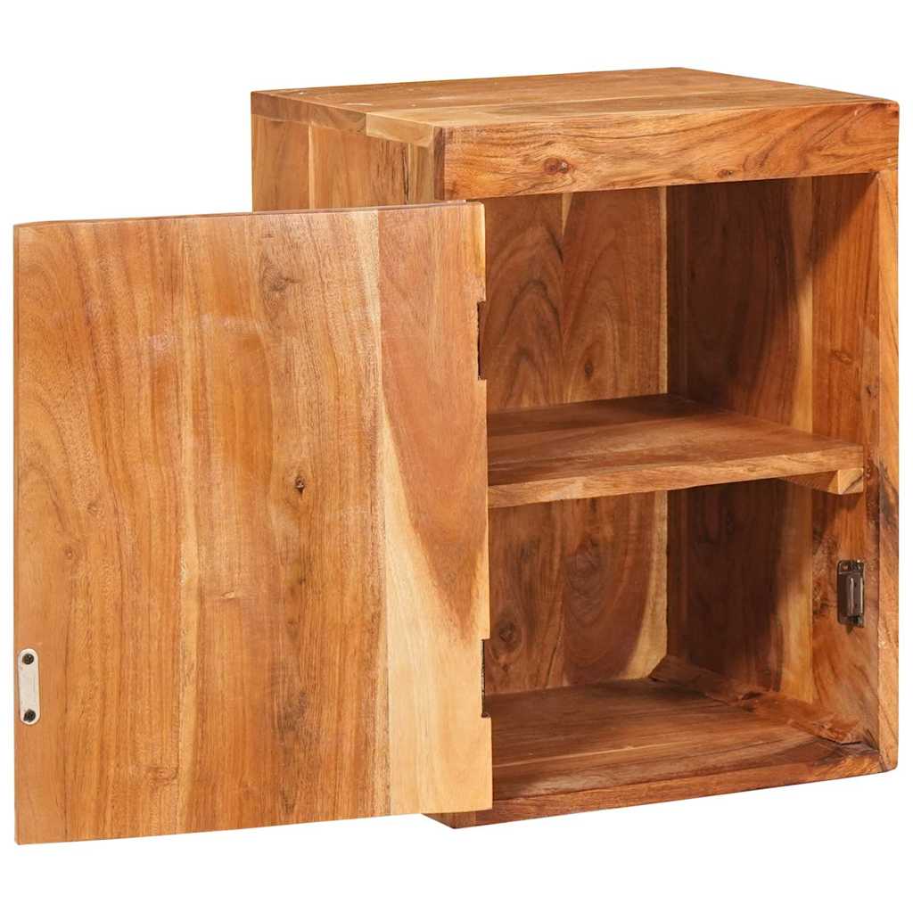 Κομοδίνο Καφέ 35 x 33 x 48 εκ Σταθερό Ξύλο Ακακίας - Pakobazaar