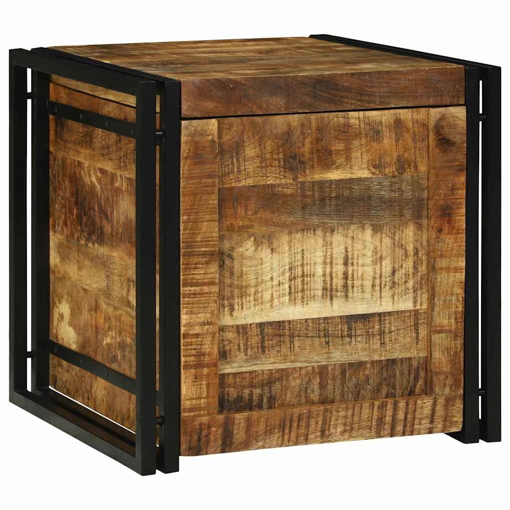 Κουτί αποθήκευσης Καφέ και Μαύρο 50 x 50 x 50 cm