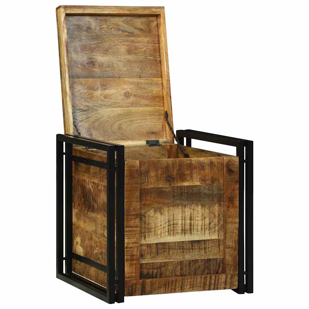Κουτί αποθήκευσης Καφέ και Μαύρο 50 x 50 x 50 cm