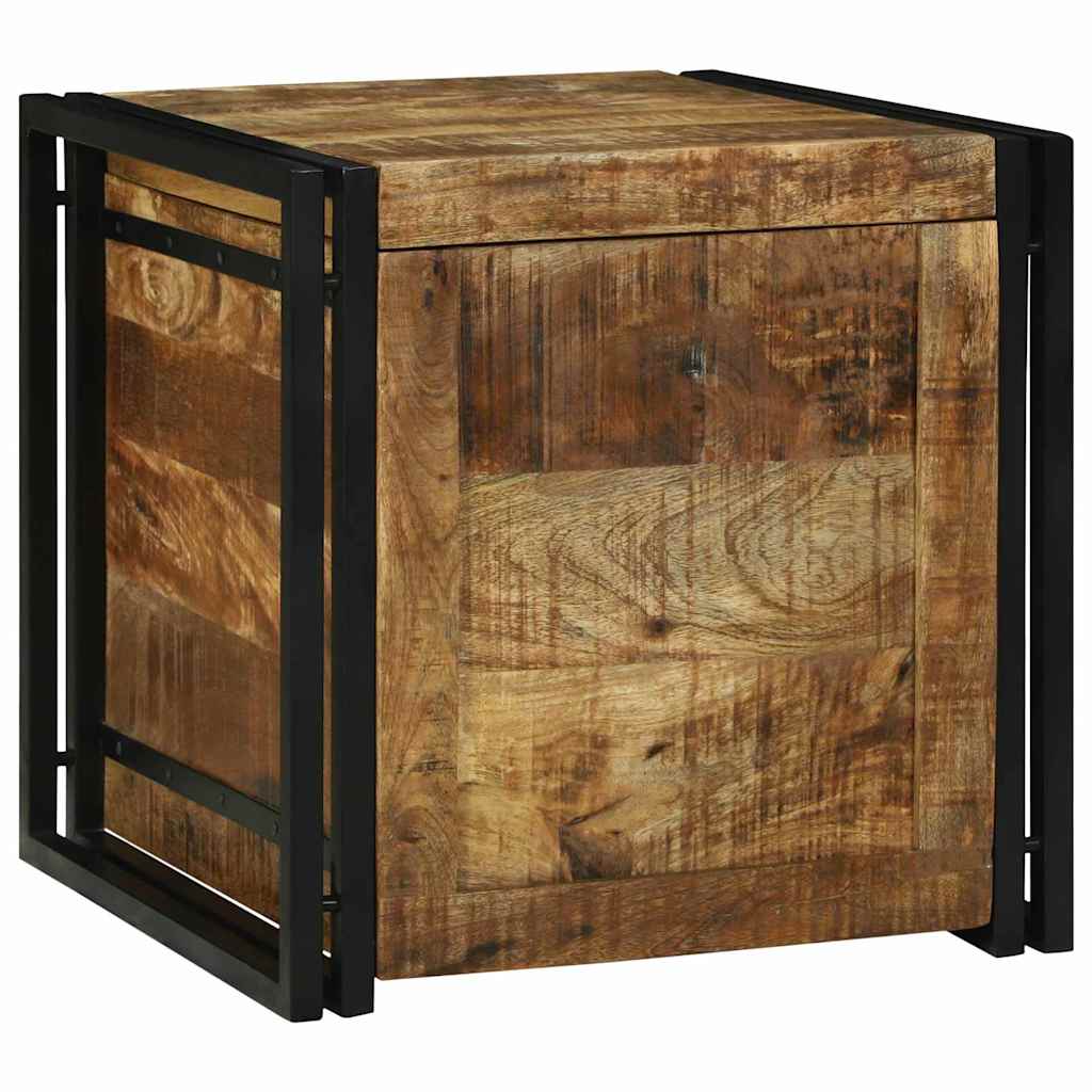 Κουτί αποθήκευσης Καφέ και Μαύρο 50 x 50 x 50 cm