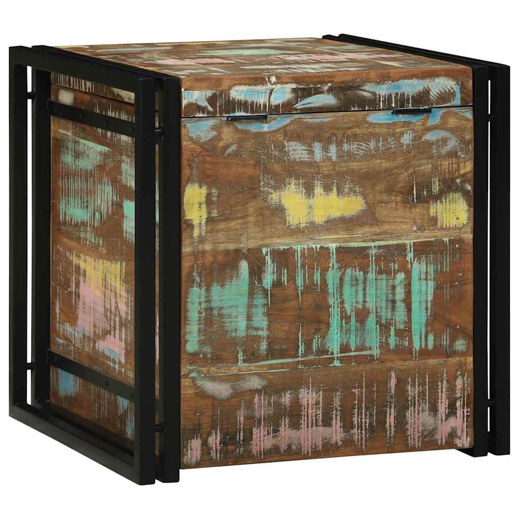 Κουτί αποθήκευσης 50 x 50 x 50 cm Στερεό Ανακτηθέν Ξύλο - Pakobazaar