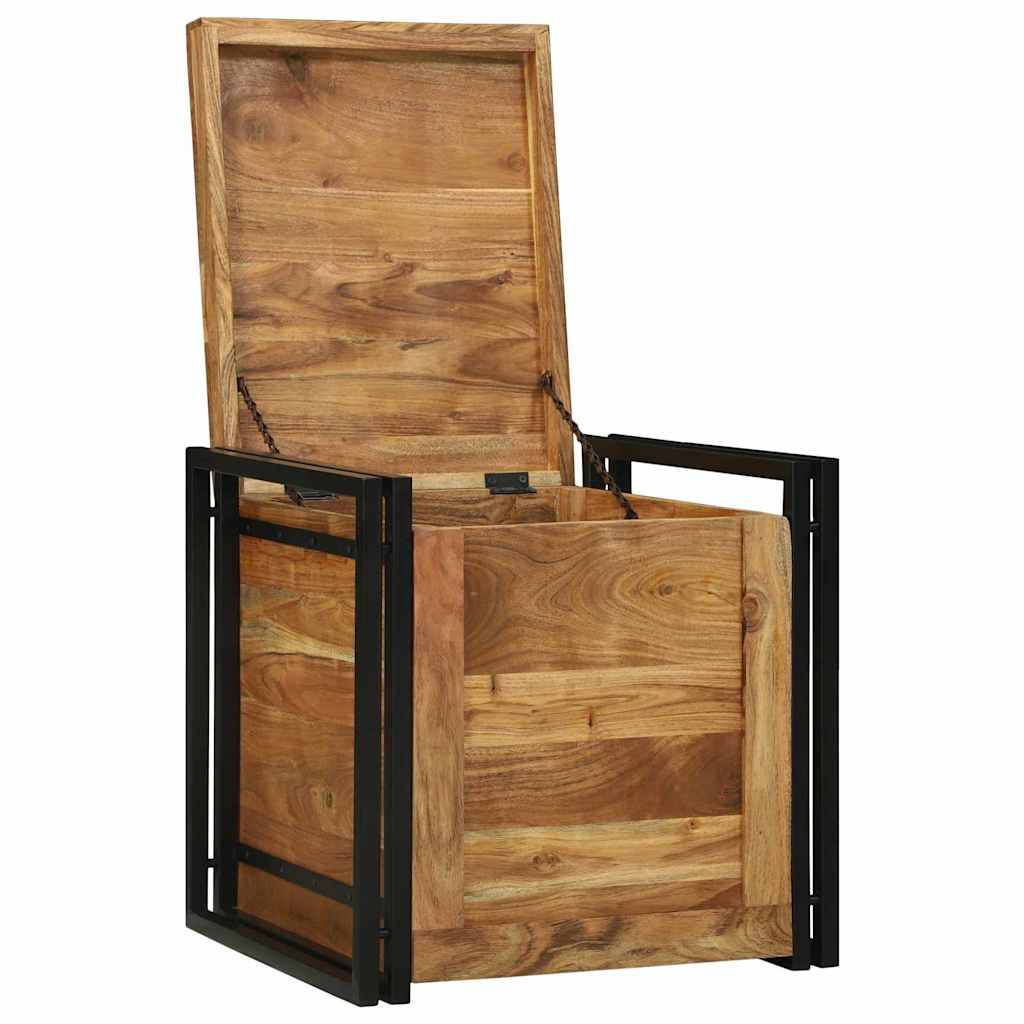 Κουτί αποθήκευσης 50 x 50 x 50 cm Στερεό Ξύλο Ακακίας - Pakobazaar