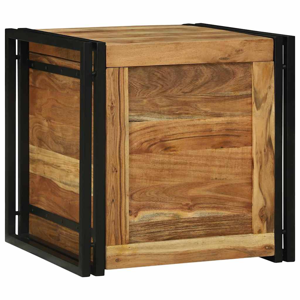 Κουτί αποθήκευσης 50 x 50 x 50 cm Στερεό Ξύλο Ακακίας - Pakobazaar