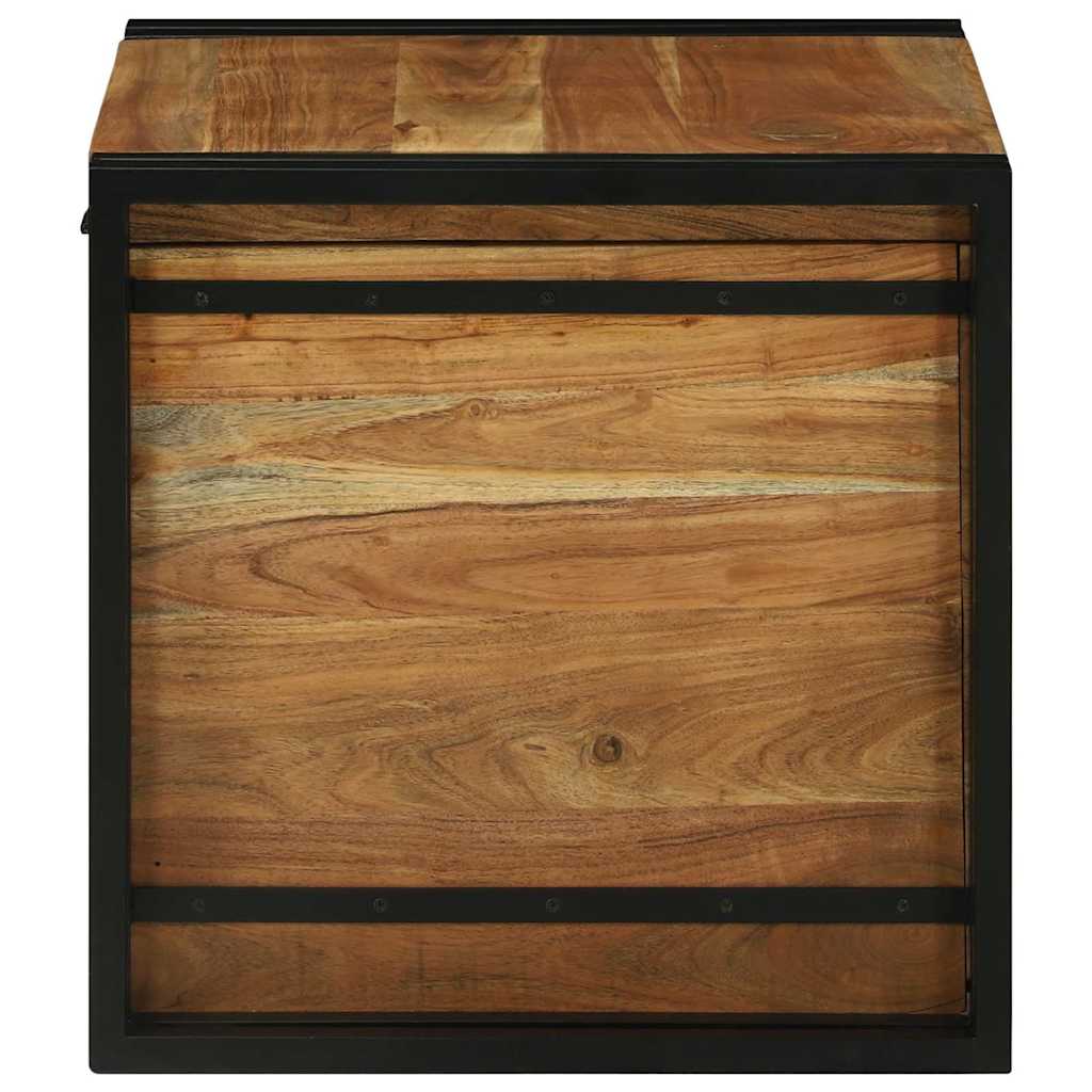 Κουτί αποθήκευσης 50 x 50 x 50 cm Στερεό Ξύλο Ακακίας - Pakobazaar