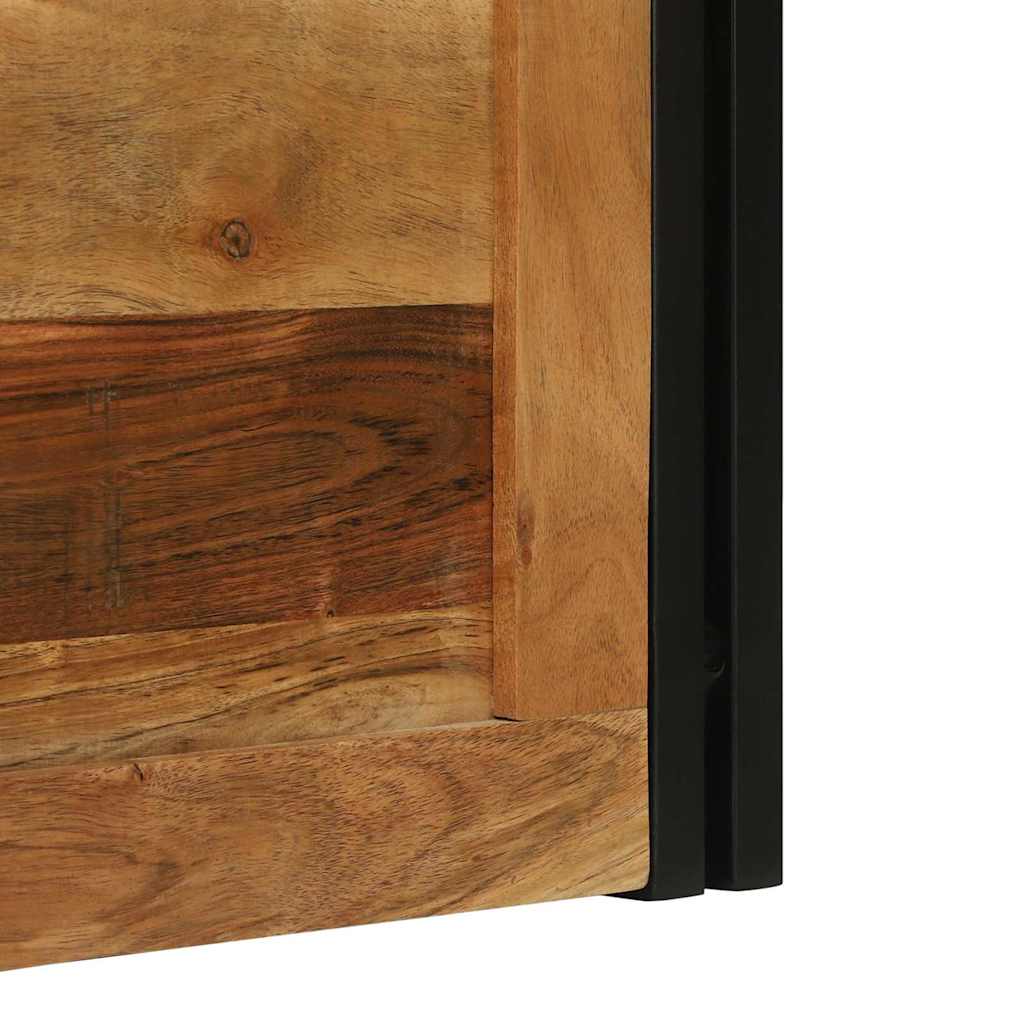 Κουτί αποθήκευσης Καφέ και Μαύρο 80 x 50 x 50 εκ Ξύλο ακακίας - Pakobazaar