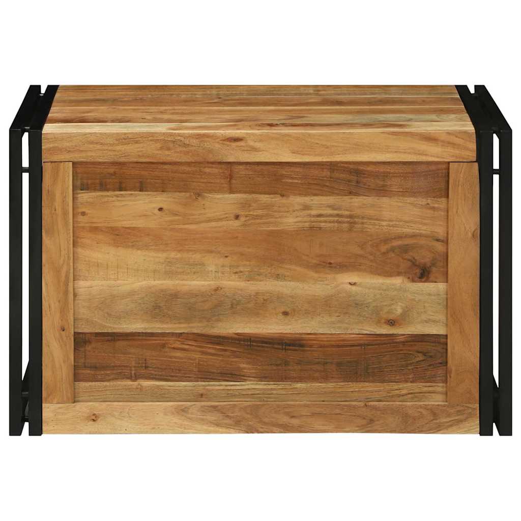 Κουτί αποθήκευσης Καφέ και Μαύρο 80 x 50 x 50 εκ Ξύλο ακακίας - Pakobazaar