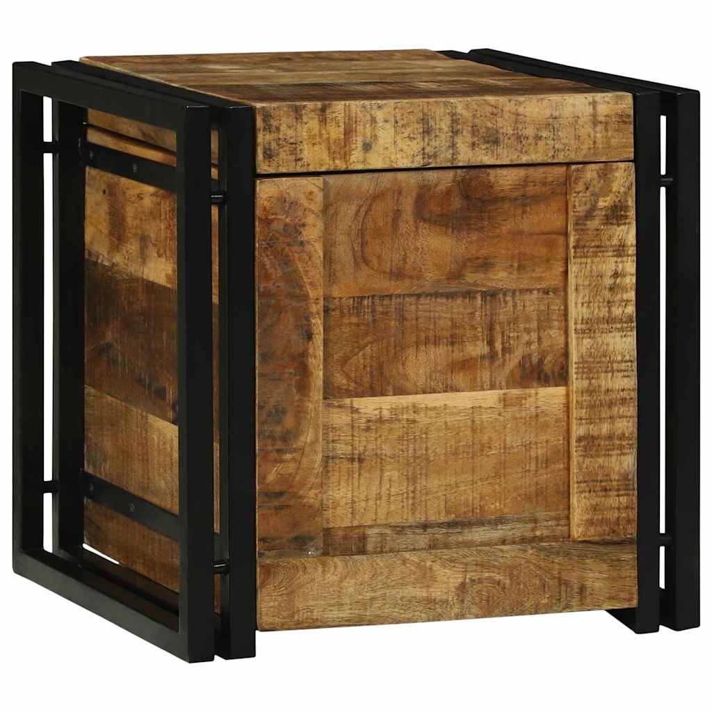 Κουτί αποθήκευσης 40 x 40 x 40 cm Στερεό ξύλο μάνγκο - Pakobazaar