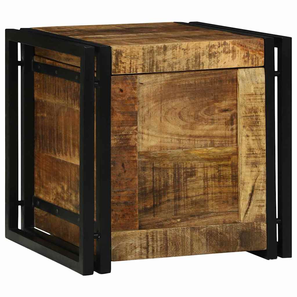 Κουτί αποθήκευσης 40 x 40 x 40 cm Στερεό ξύλο μάνγκο - Pakobazaar