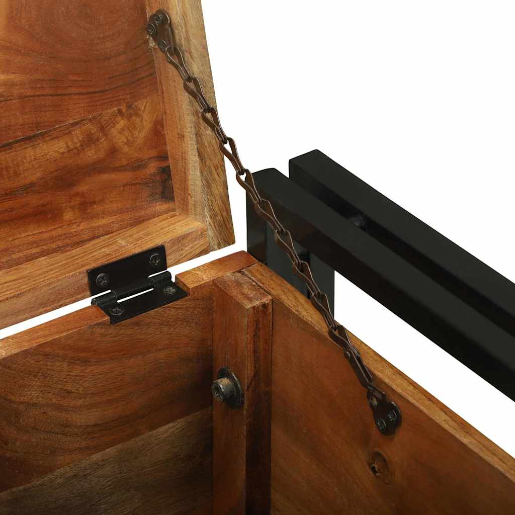 Κουτί αποθήκευσης 40 x 40 x 40 cm Στερεό Ξύλο Ακακίας