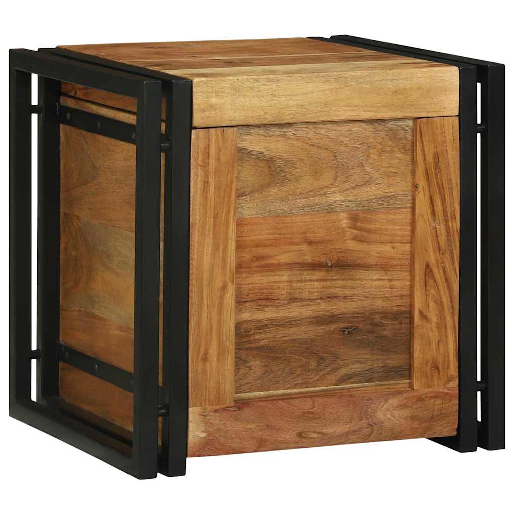 Κουτί αποθήκευσης 40 x 40 x 40 cm Στερεό Ξύλο Ακακίας