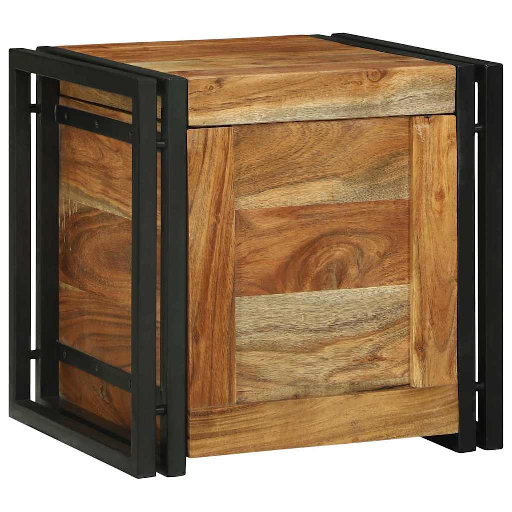 Κουτί αποθήκευσης 40 x 40 x 40 cm Στερεό Ξύλο Ακακίας