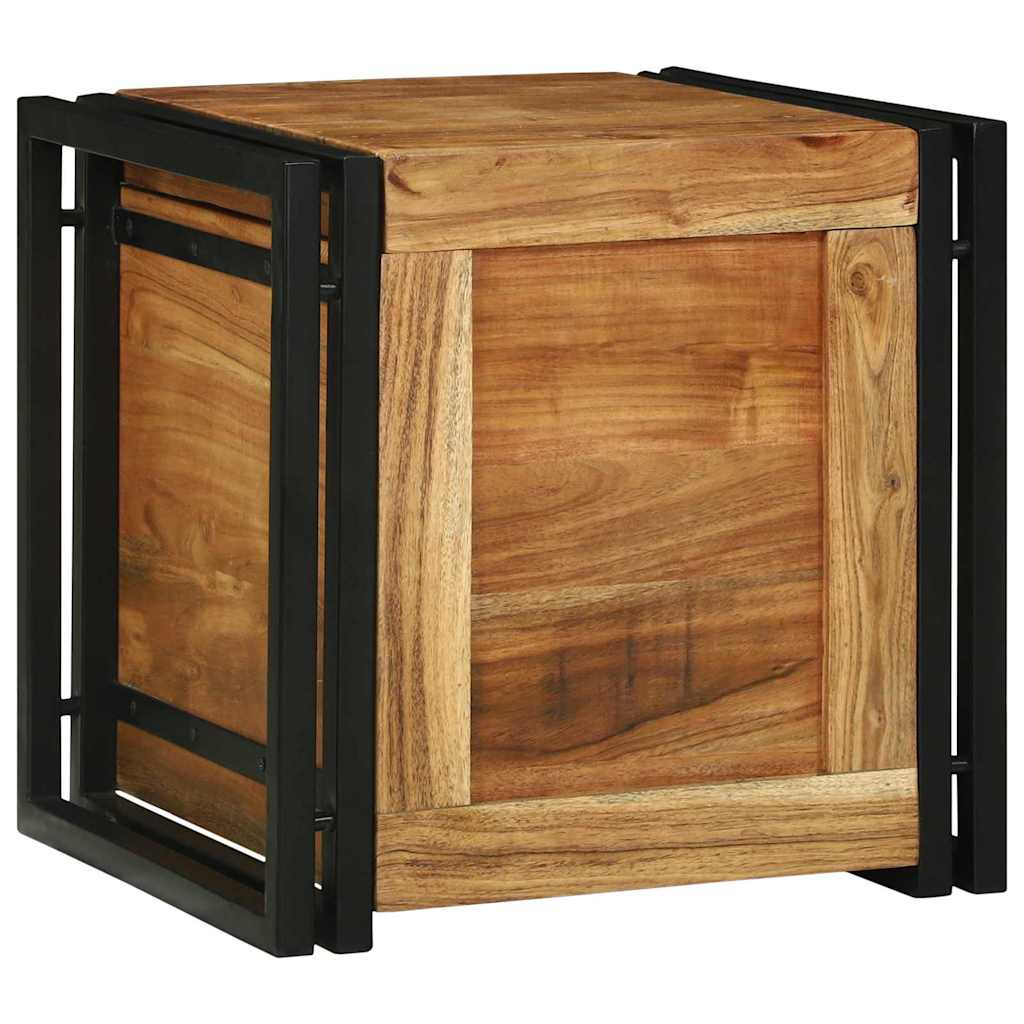 Κουτί αποθήκευσης 40 x 40 x 40 cm Στερεό Ξύλο Ακακίας