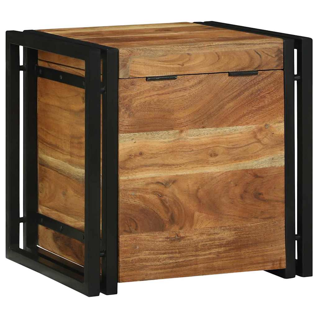 Κουτί αποθήκευσης 40 x 40 x 40 cm Στερεό Ξύλο Ακακίας