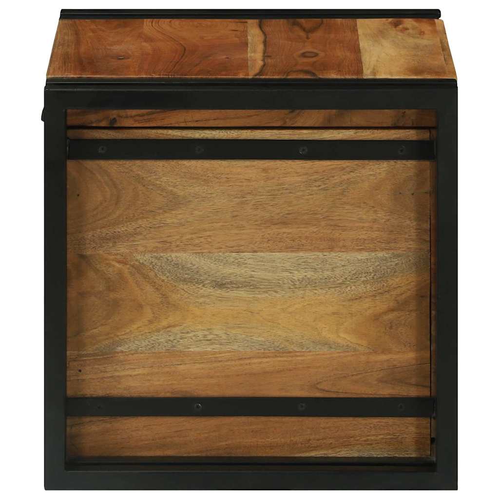 Κουτί αποθήκευσης 40 x 40 x 40 cm Στερεό Ξύλο Ακακίας