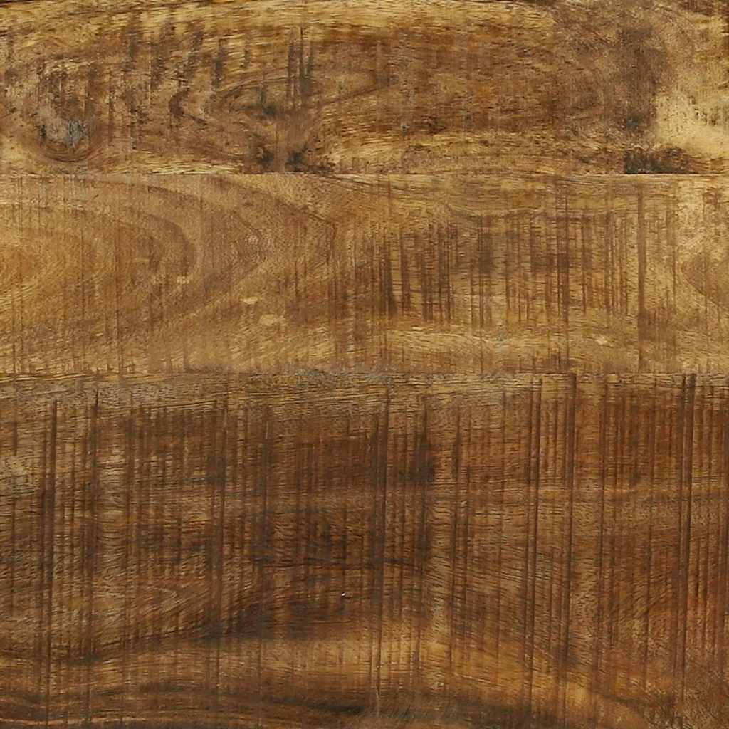 Ράφι Κρασιού Καφέ και Μαύρο 35 x 35 x 39 εκ Στερεό ξύλο μάνγκο
