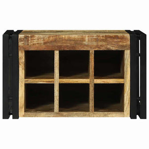Ράφι Κρασιού 2 τμχ. 46 x 35 x 27,5 εκ. Στερεό ξύλο μάνγκο
