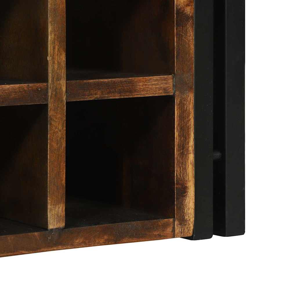 Ράφι Κρασιού 2 pcs 46 x 35 x 27,5 εκ. Στερεό Ανακτηθέν Ξύλο