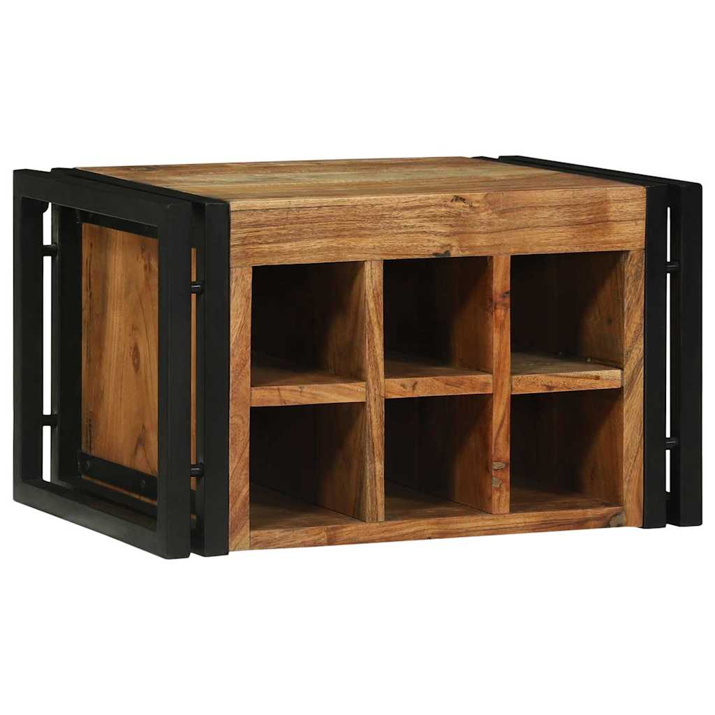 Ράφι Κρασιού 2 pcs 46 x 35 x 27,5 εκ. Στερεό Ξύλο Ακακίας