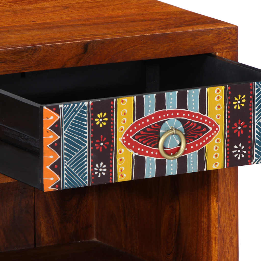 Κομοδίνο 40x35x45 cm από μασίφ ξύλο ακακίας - Pakobazaar