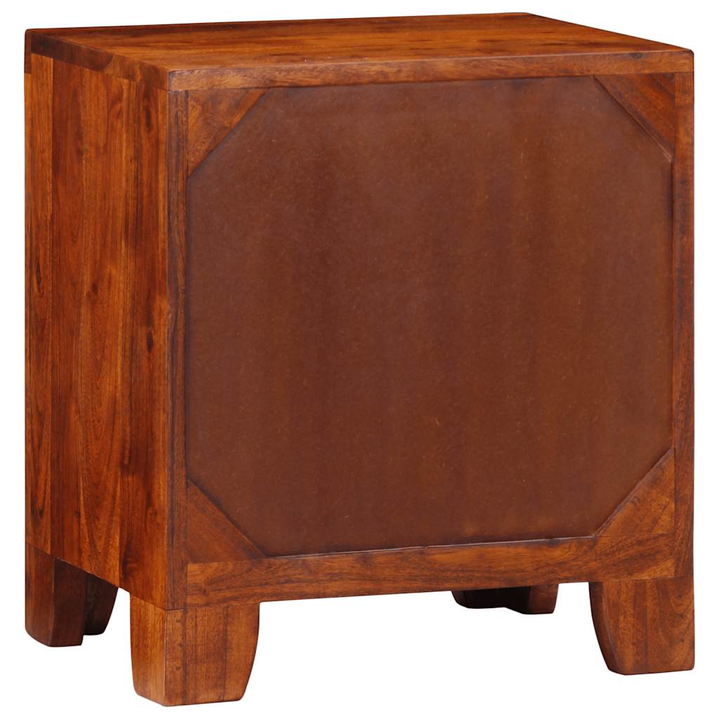 Κομοδίνο 2 τεμάχια 40x30x45 cm μασίφ ξύλο ακακίας - Pakobazaar