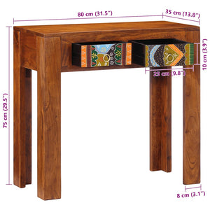 Τραπέζι κονσόλας 80x35x75 cm από μασίφ ξύλο ακακίας - Pakobazaar