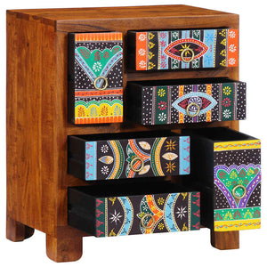 Sideboard Πολύχρωμο 50x35x60 μασίφ ξύλο ακακίας - Pakobazaar
