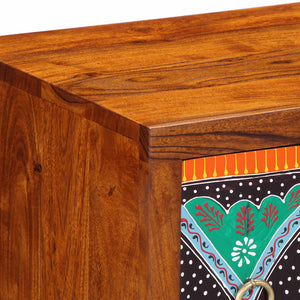 Sideboard Πολύχρωμο 50x35x60 μασίφ ξύλο ακακίας - Pakobazaar