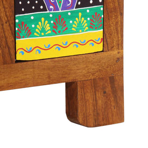 Sideboard Πολύχρωμο 50x35x60 μασίφ ξύλο ακακίας - Pakobazaar