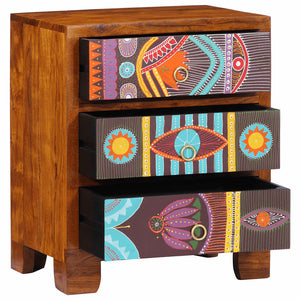 Sideboard Πολύχρωμο 50x35x60 μασίφ ξύλο ακακίας - Pakobazaar