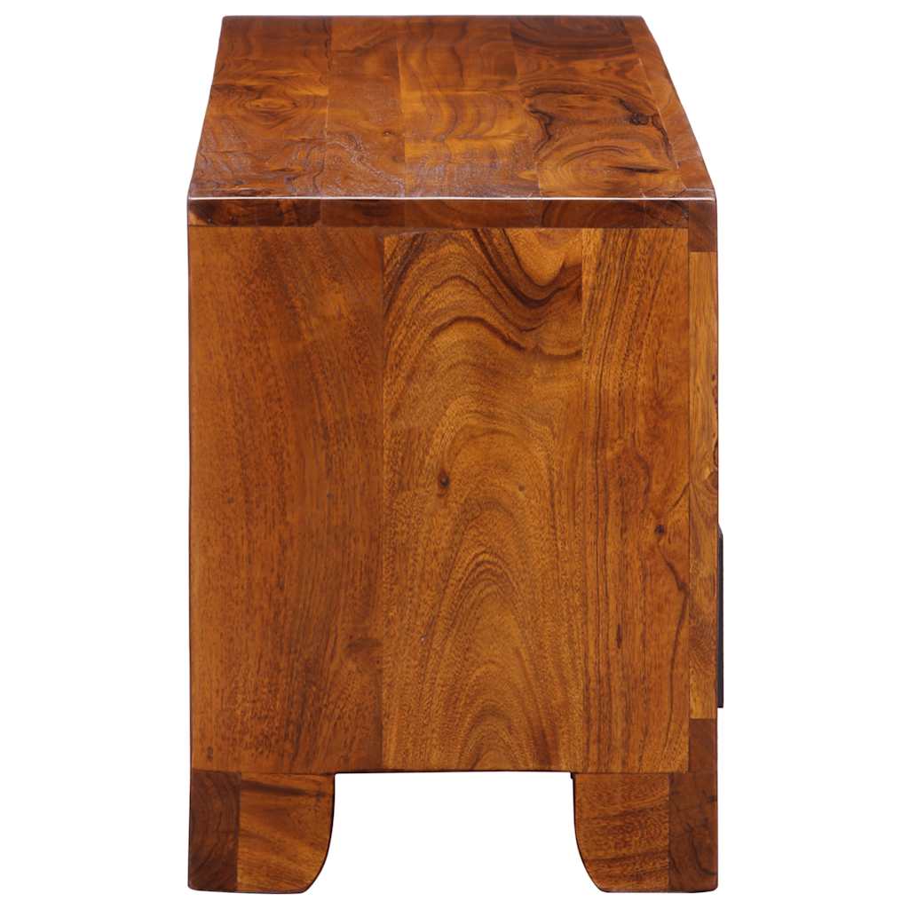 Ντουλάπι τηλεόρασης πολύχρωμο 110x30x40 μασίφ ξύλο ακακίας