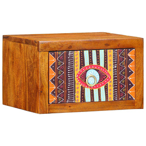 Κομοδίνο 2 τεμ. Καφέ 35 x 30 x 22 εκ.