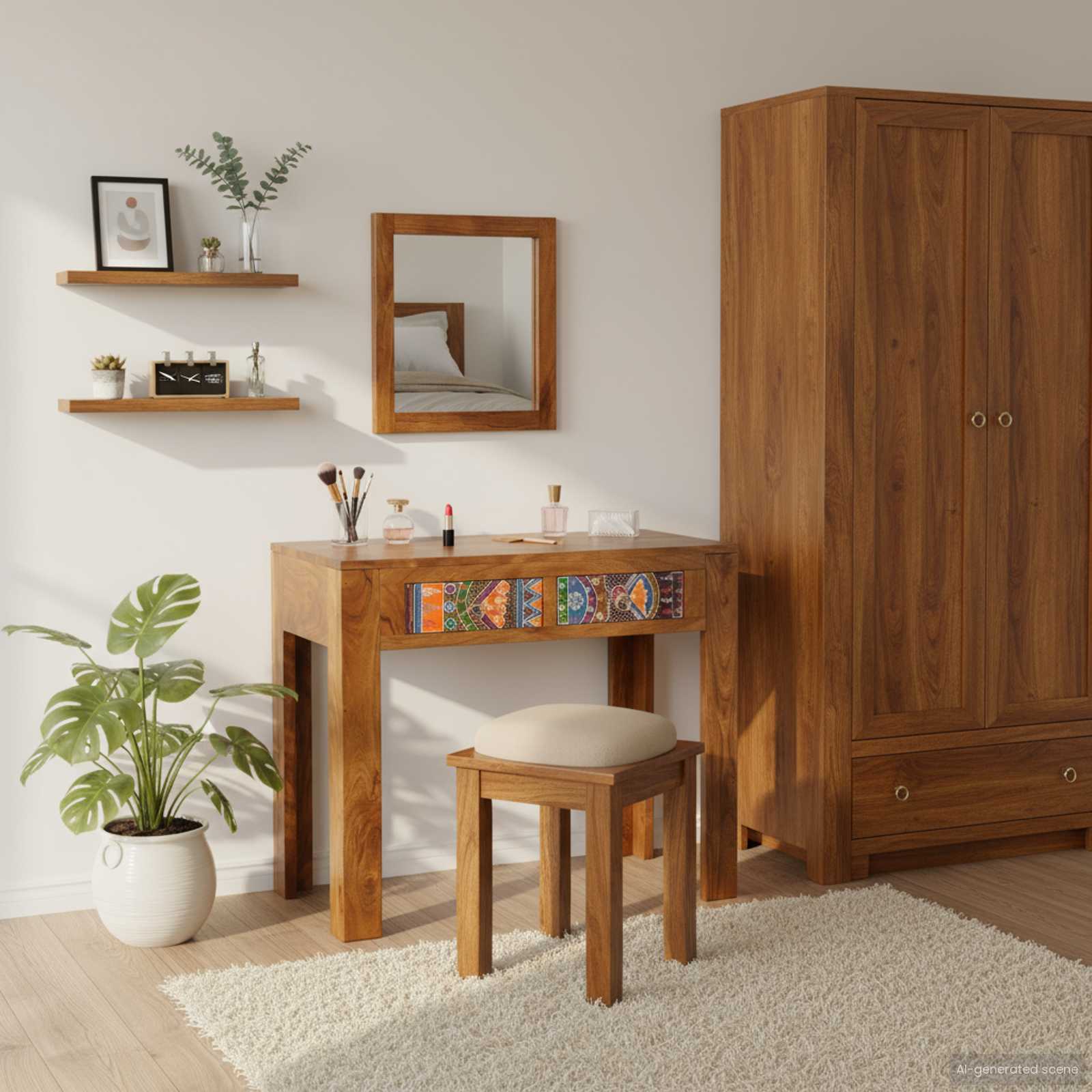 Τραπέζι περιποίησης Καφέ 90 x 45 x 75 cm Στερεό Ξύλο Ακακίας - Pakobazaar