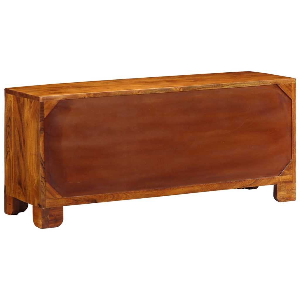 Πάγκος για παπούτσια με αποθήκευση Μέλι Καφέ 100 x 35 x 45 εκ. - Pakobazaar