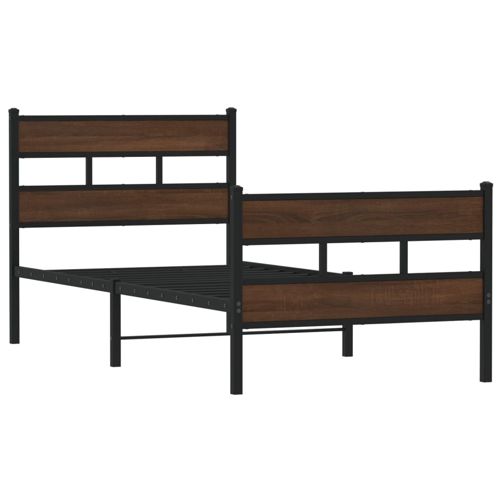 Σκελετός Κρεβατιού Χωρίς Στρώμα με Κεφαλάρι και Ποδαρικό - Pakobazaar