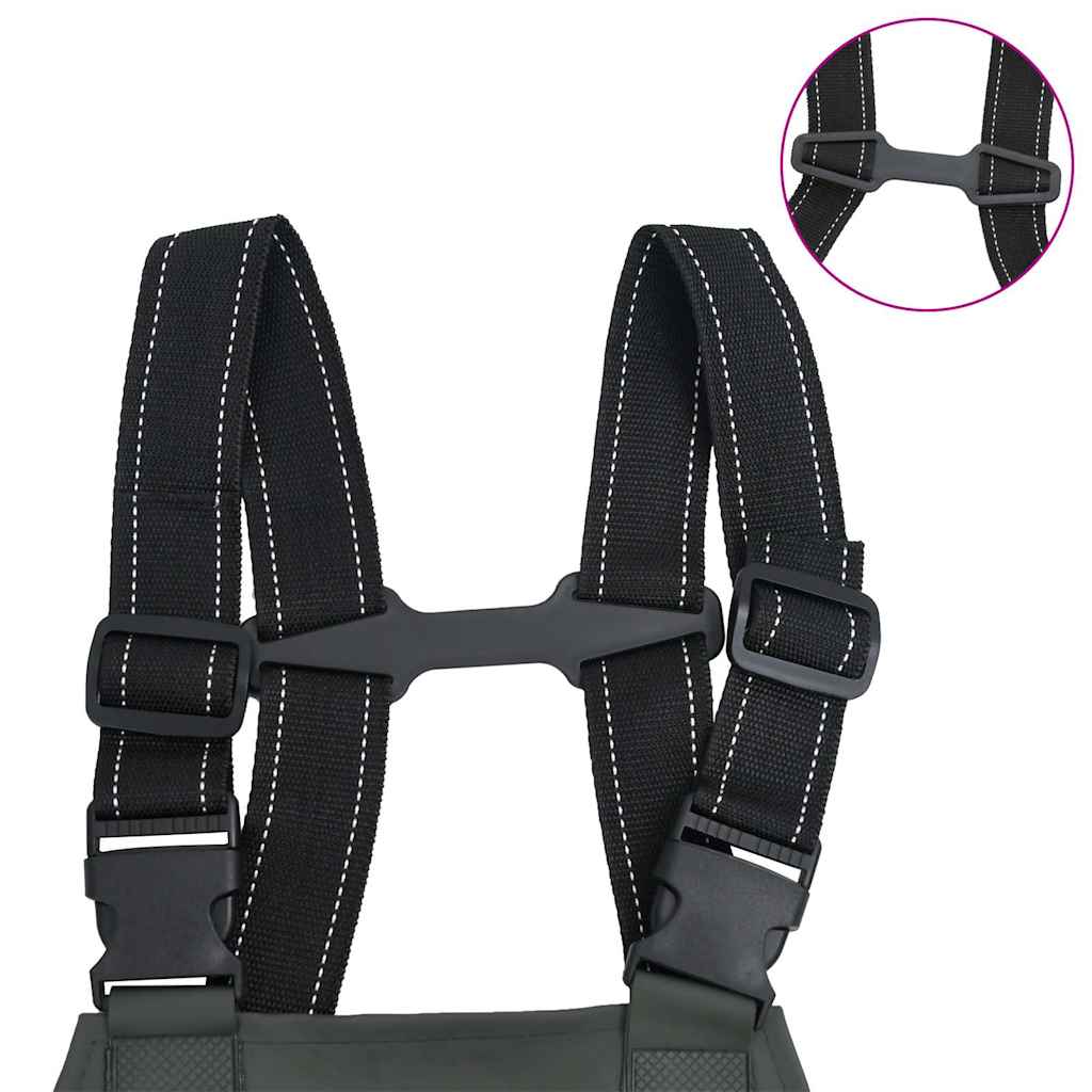 Κολυμβητικές βάτες στήθους μπότες Σκούρες Πράσινες μέγεθος 40