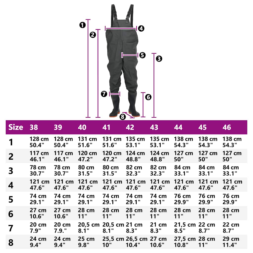 Κολυμβητικές βάτες στήθους μπότες Σκούρες Πράσινες μέγεθος 42 - Pakobazaar