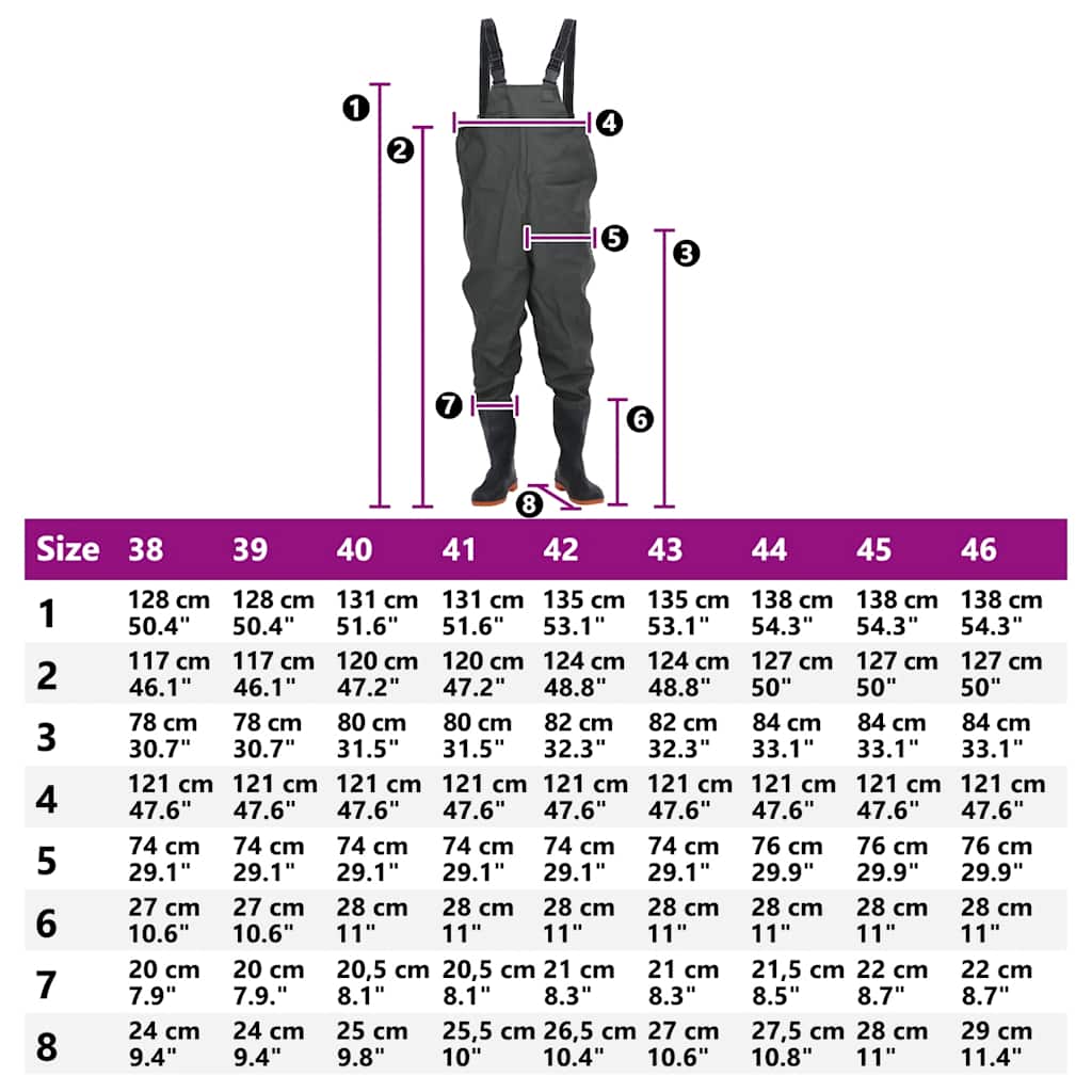 Κολυμβητικές βάτες στήθους μπότες Σκούρες Πράσινες μέγεθος 46 - Pakobazaar
