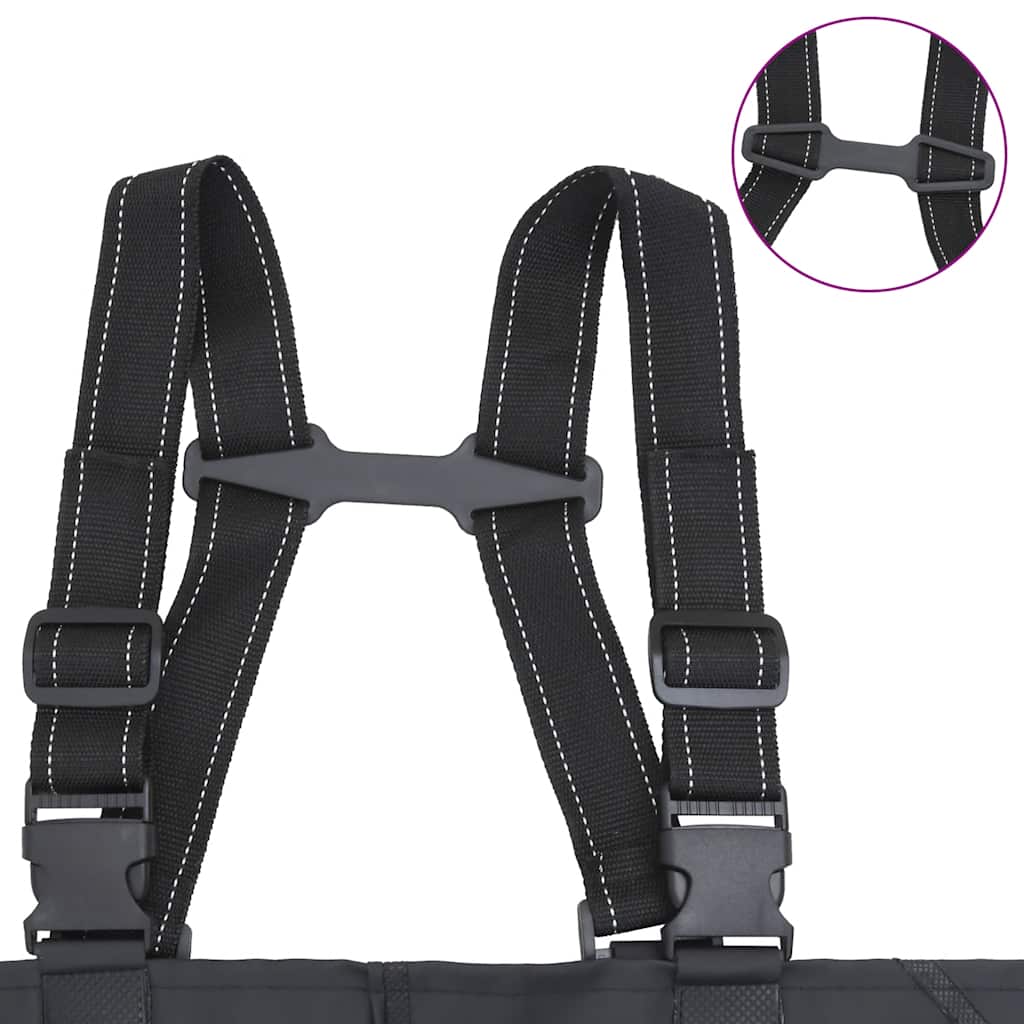 Κολυμβητικές βάτες στήθους μπότες ζώνη Μαύρο μέγεθος 44 - Pakobazaar