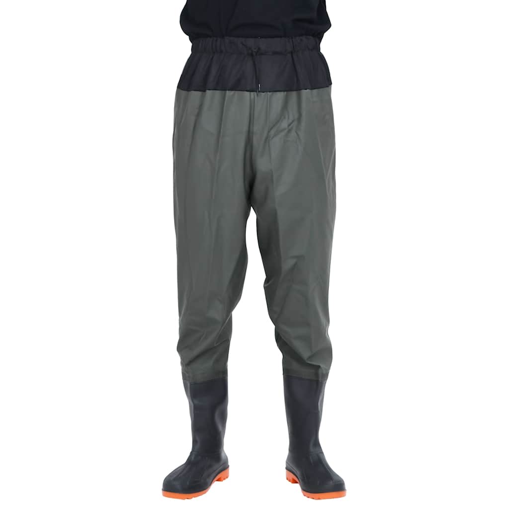 Waist Waders με μπότες σκούρο πράσινο μέγεθος 40
