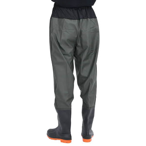 Waist Waders με μπότες σκούρο πράσινο μέγεθος 40