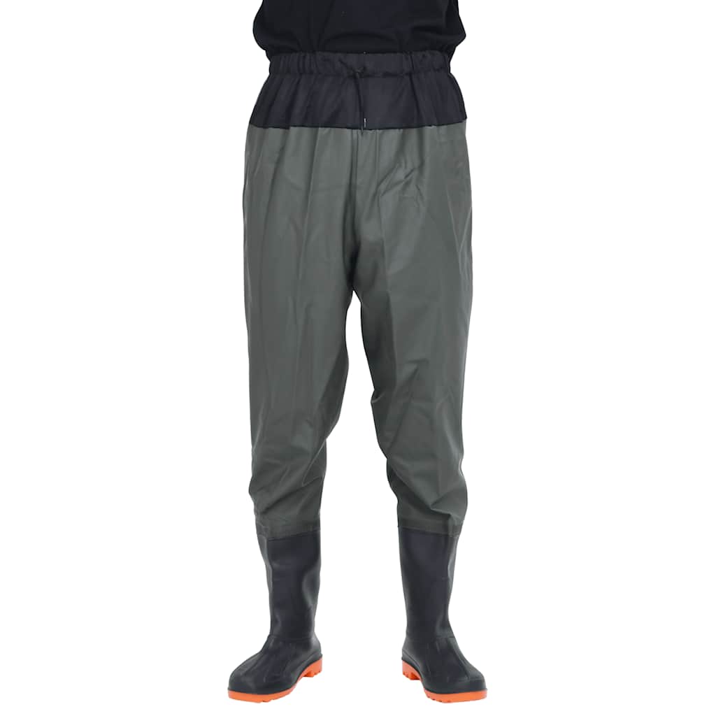 Waist Waders με μπότες σκούρο πράσινο μέγεθος 41